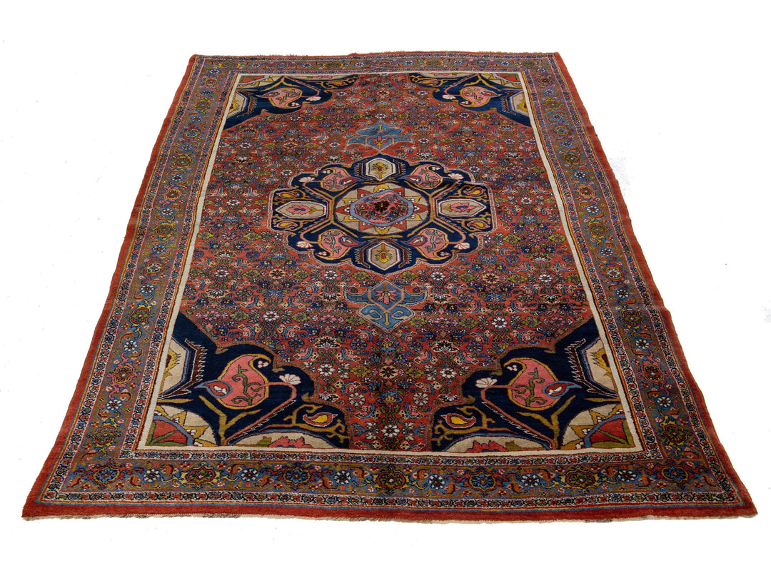 Antique Bidjar Wool Rug 8 X 11