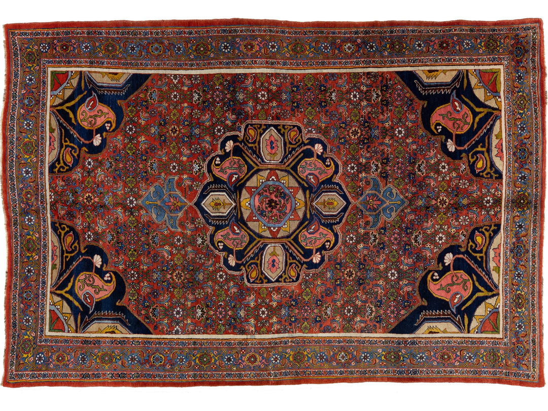 Antique Bidjar Wool Rug 8 X 11
