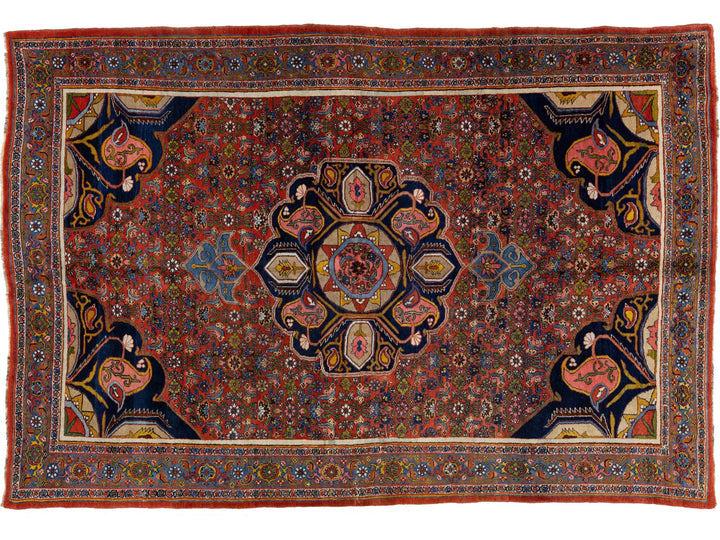 Antique Bidjar Wool Rug 8 X 11