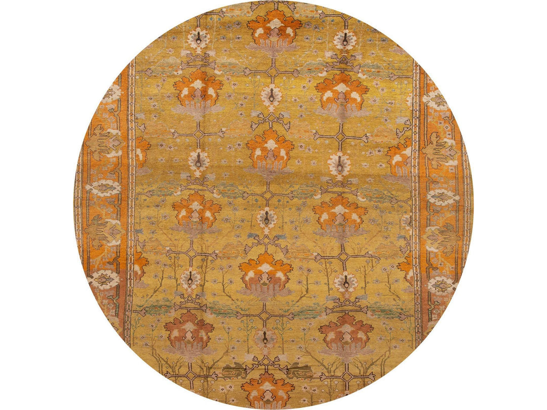 Vintage Donegal Arts & Crafts style Rug 10 X 13