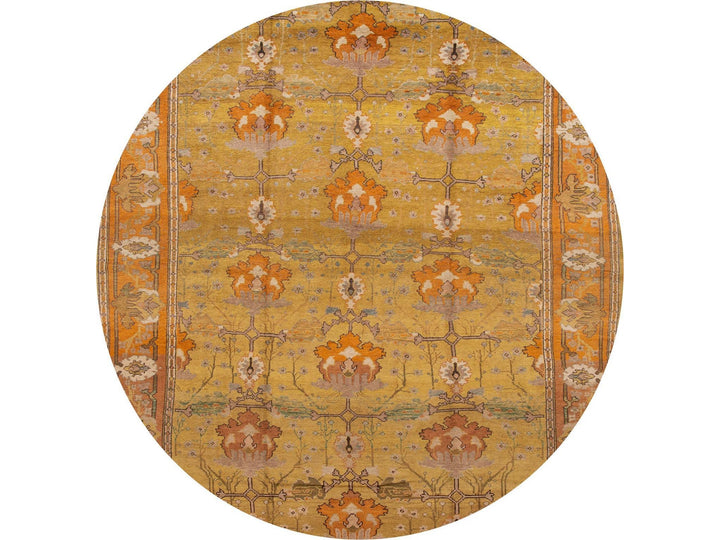 Vintage Donegal Arts & Crafts style Rug 10 X 13