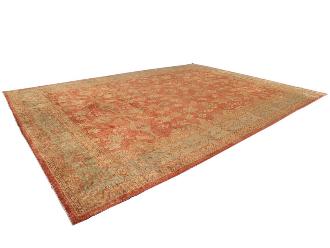 New  Modern Oushak wool Rug 14 X 19