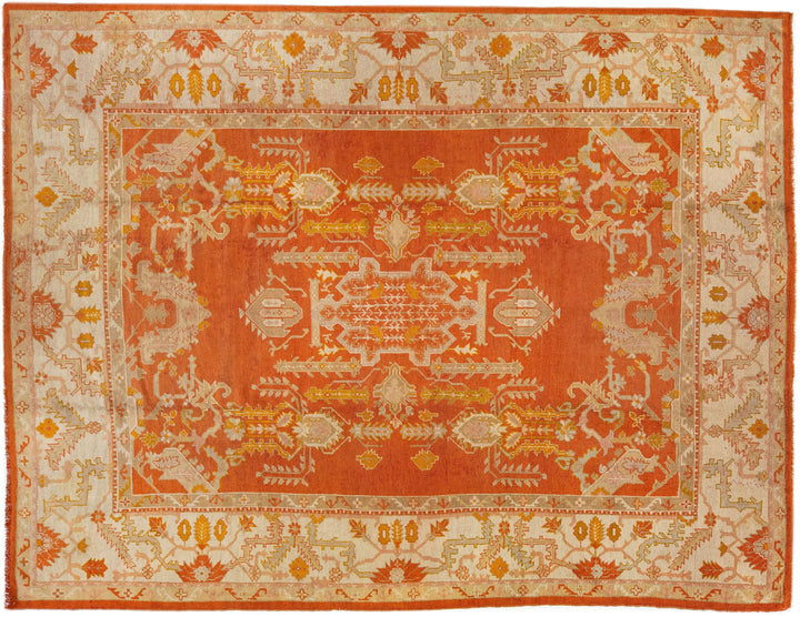 Antique Turkish Oushak Wool Rug 10 X 14