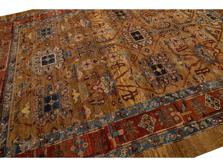 Vintage Bakshaish Wool Rug 9 X 11