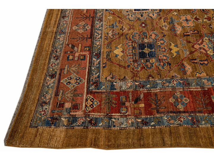 Vintage Bakshaish Wool Rug 9 X 11
