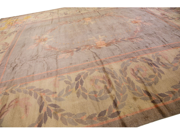 Vintage Donegal Wool Rug 15 X 19