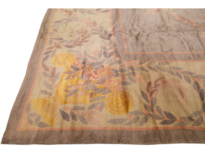 Vintage Donegal Wool Rug 15 X 19