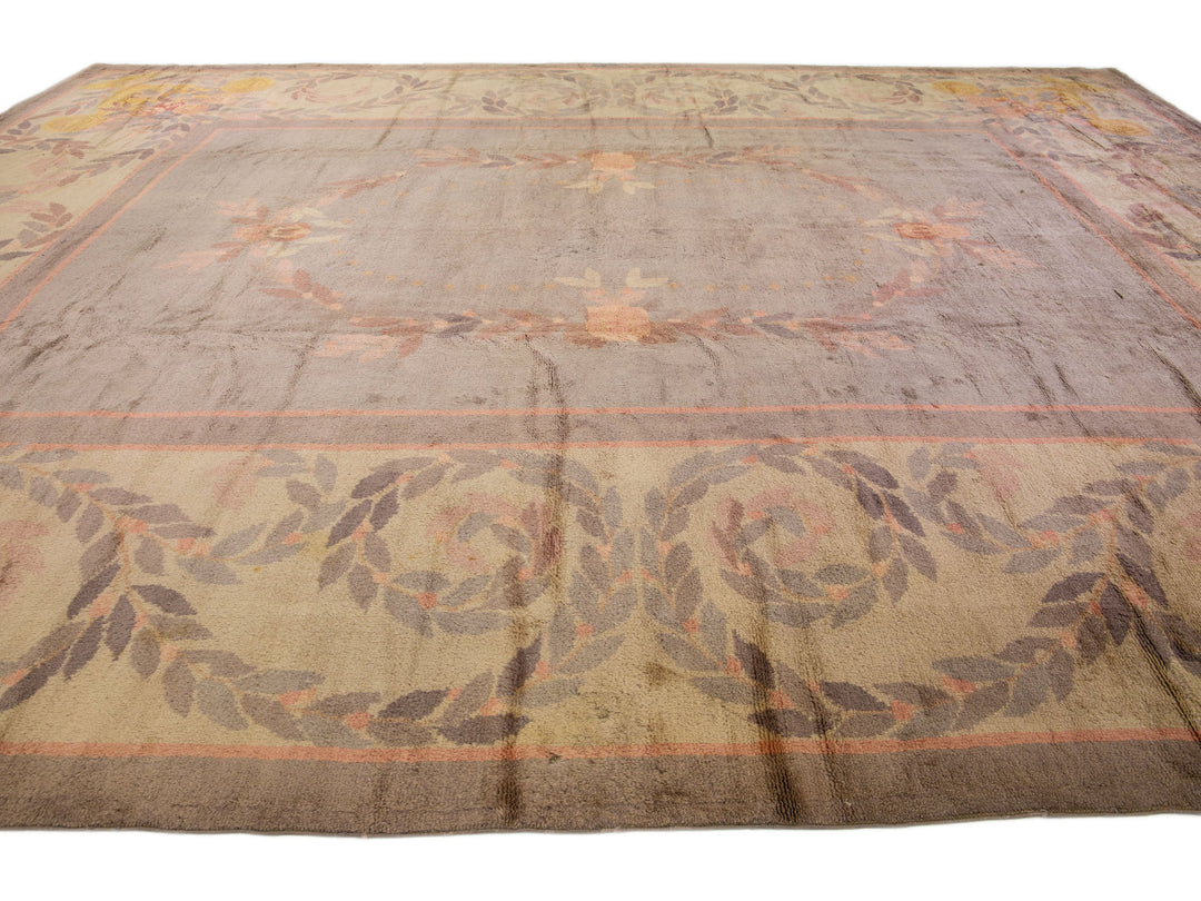 Vintage Donegal Wool Rug 15 X 19