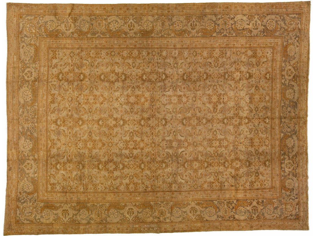 Antique Sultanabad Wool Rug 11 X 14
