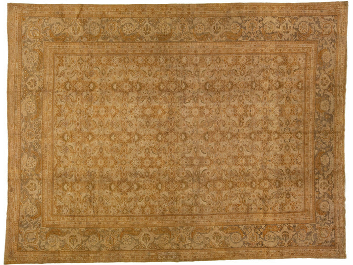 Antique Sultanabad Wool Rug 11 X 14