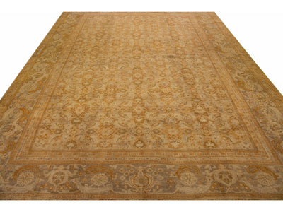 Antique Sultanabad Wool Rug 11 X 14