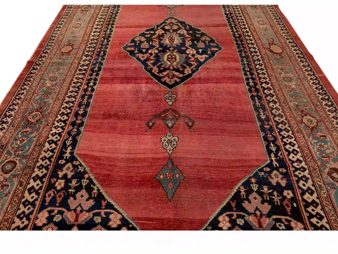 Antique Bidjar Wool Rug 8 X 14