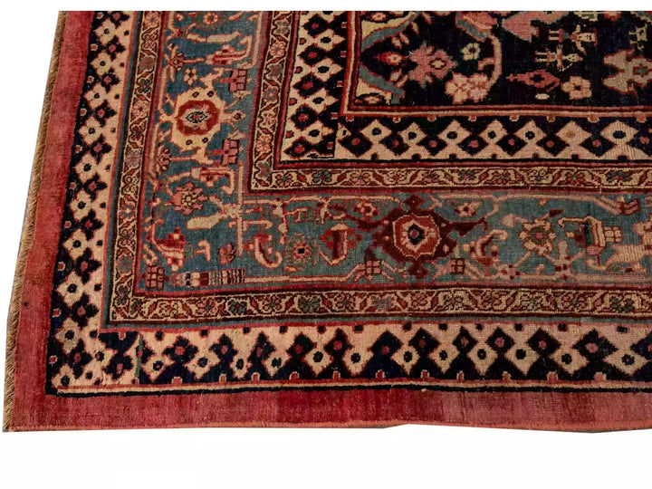 Antique Bidjar Wool Rug 8 X 14
