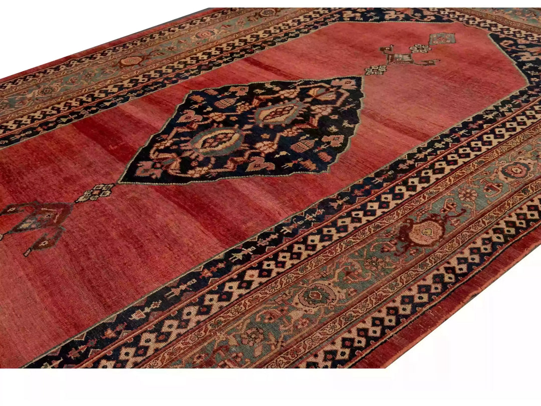 Antique Bidjar Wool Rug 8 X 14