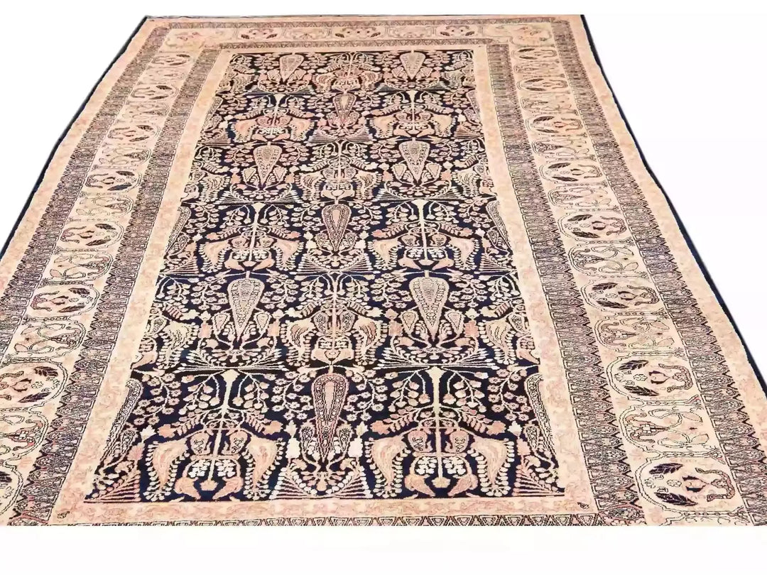 Antique Kerman Wool Rug 6 X 12