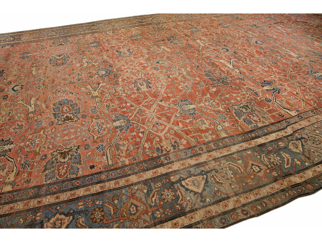 Antique Bakshaish wool Rug 14 X 25