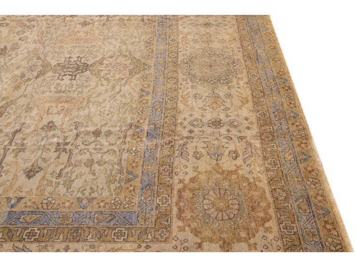 Modern Indian Wool Rug 12 X 15