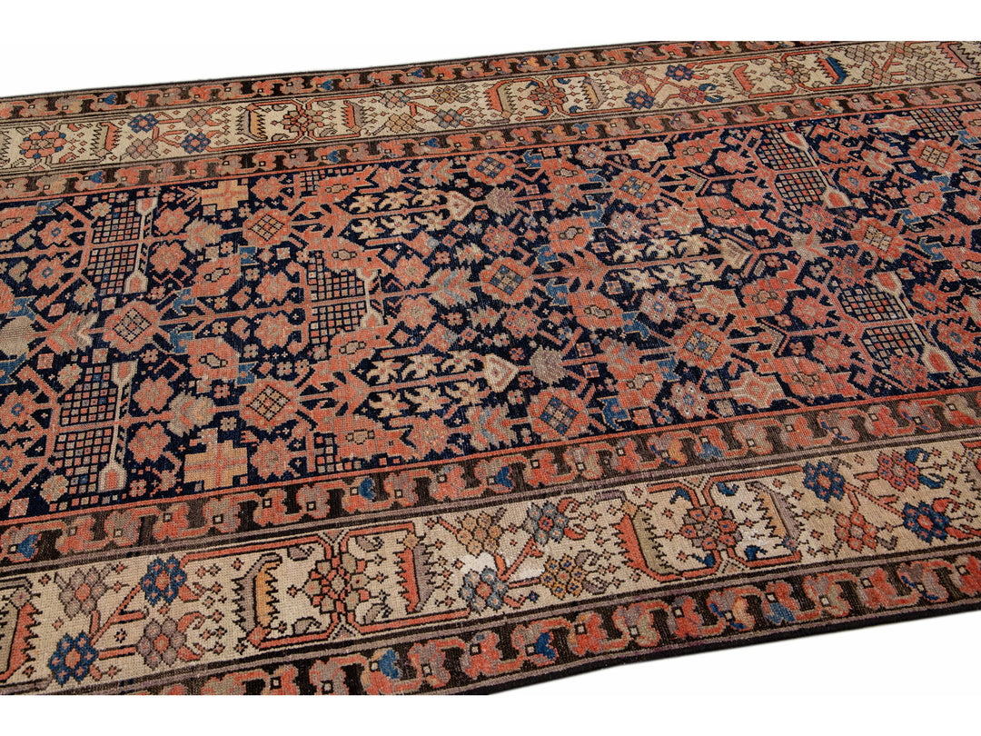 Antique Malayer Wool Runner 5 X 13