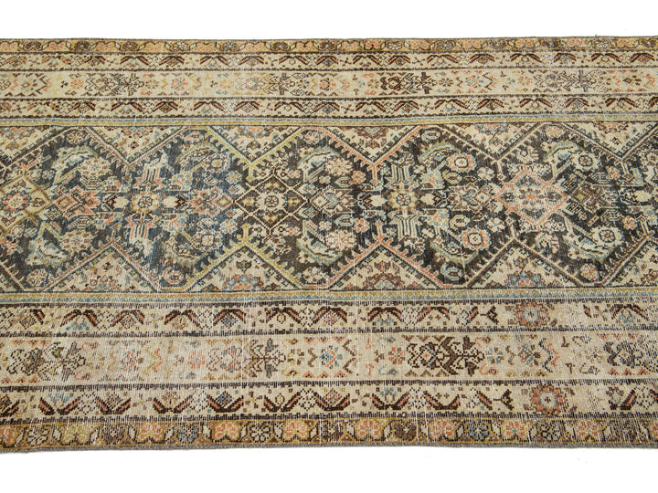 Antique Malayer Wool Runner 4 X 16