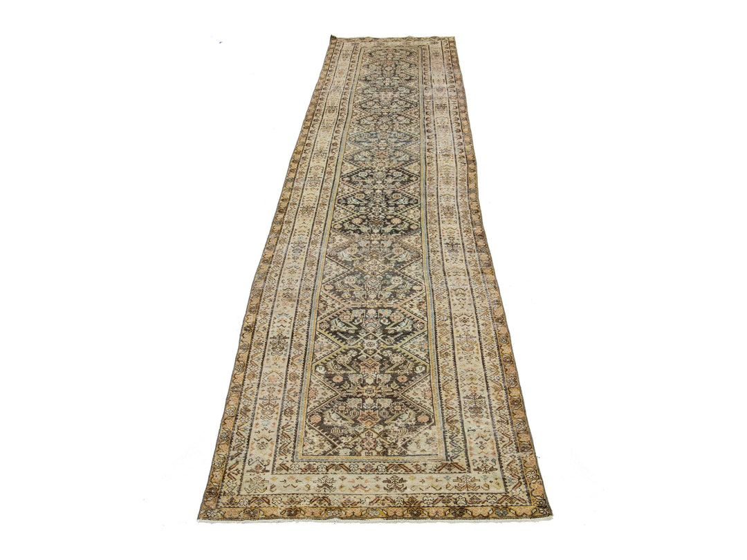 Antique Malayer Wool Runner 4 X 16