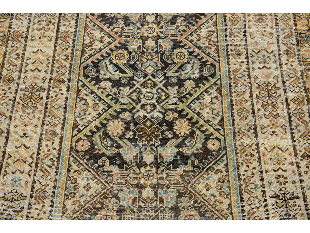 Antique Malayer Wool Runner 4 X 16