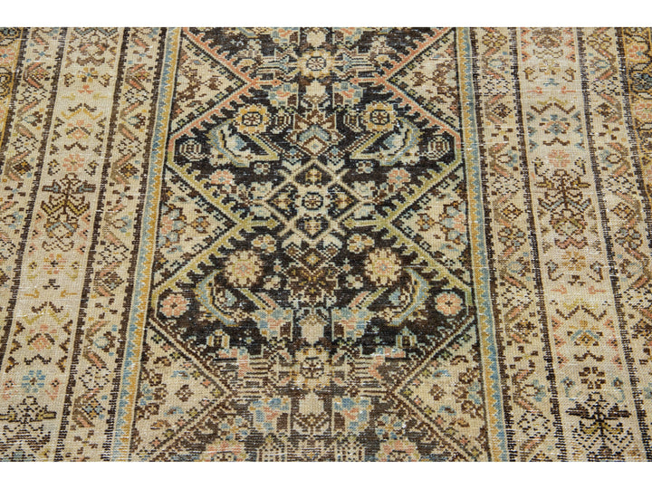 Antique Malayer Wool Runner 4 X 16