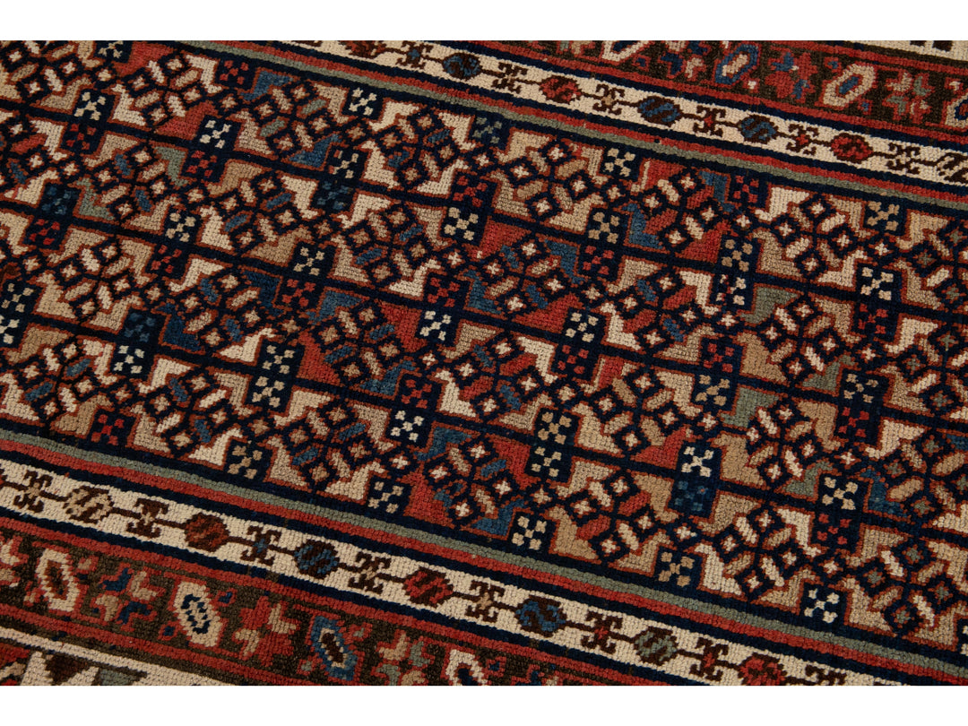 Antique Kurdish Wool Runner 3 X 11