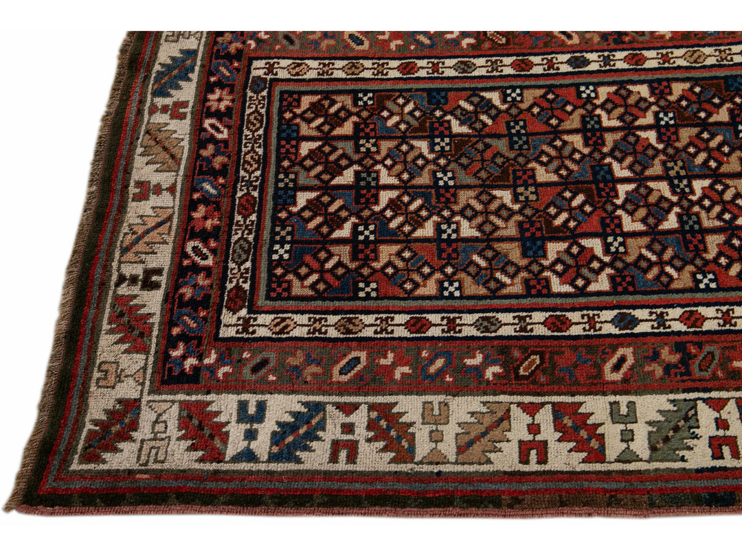 Antique Kurdish Wool Runner 3 X 11