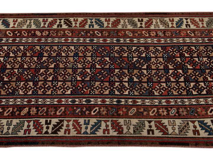 Antique Kurdish Wool Runner 3 X 11