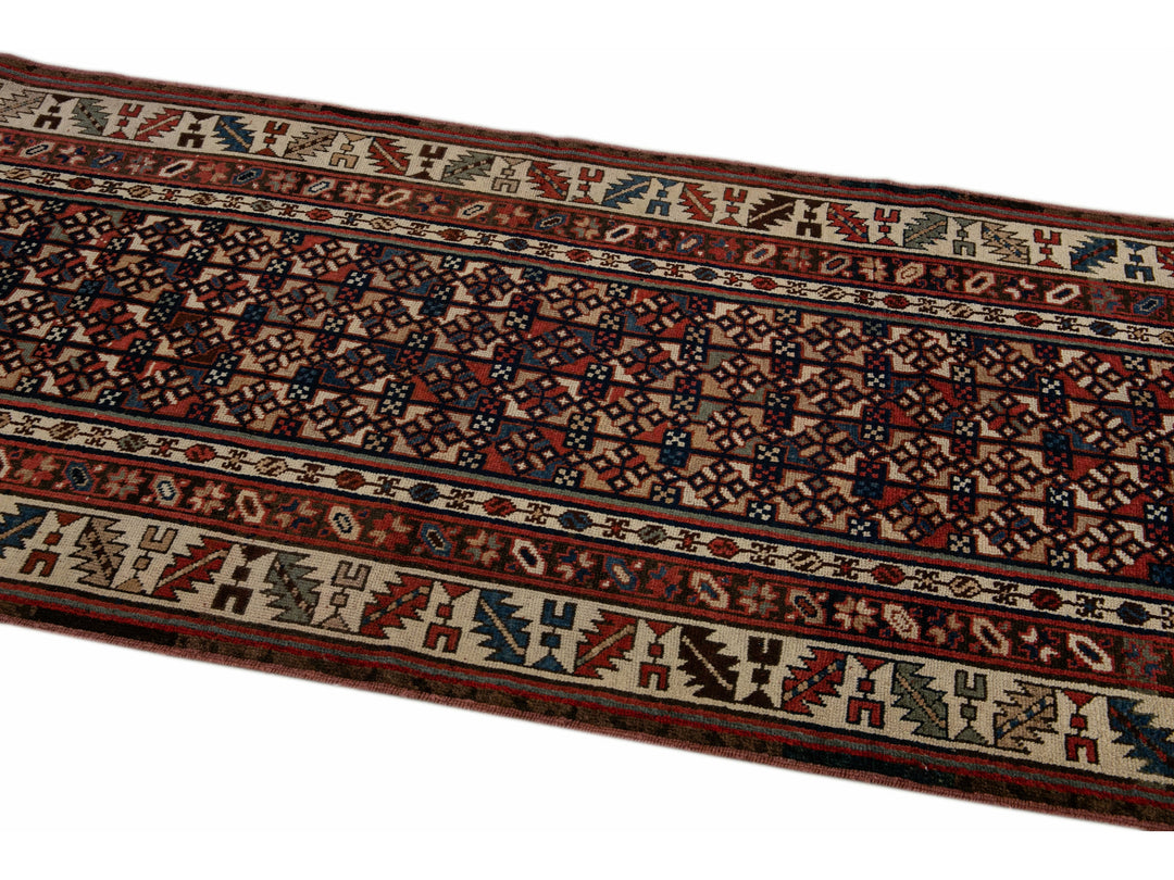 Antique Kurdish Wool Runner 3 X 11