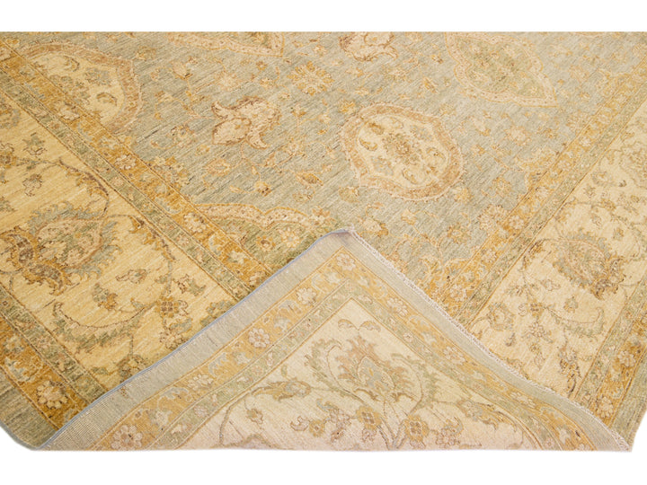 Modern Peshawar Wool Rug 13 X 17