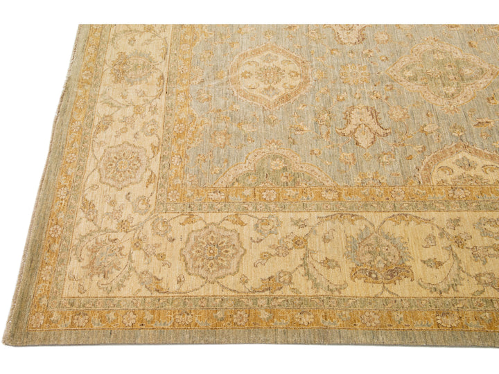 Modern Peshawar Wool Rug 13 X 17