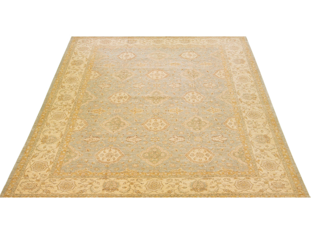 Modern Peshawar Wool Rug 13 X 17