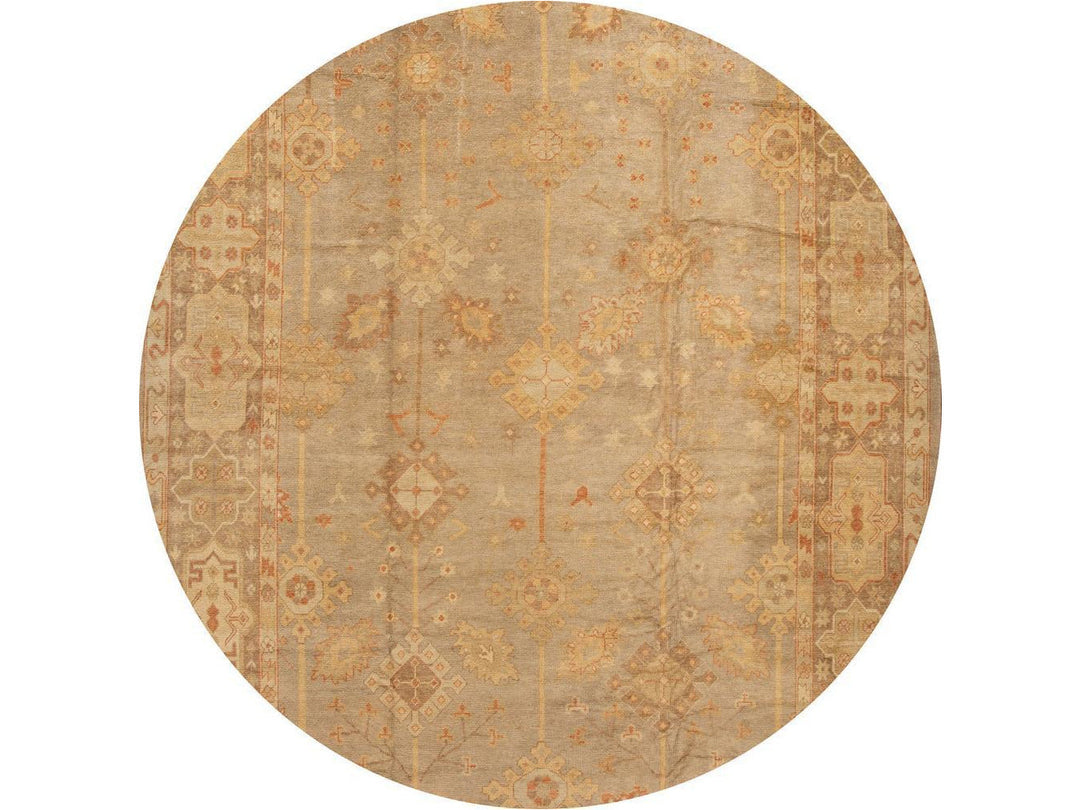 New  Turkish Oushak Long Wool Rug 12 X 21