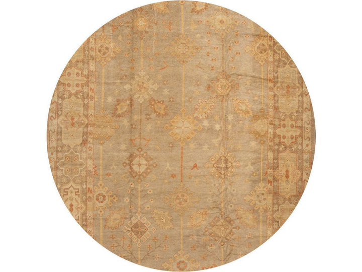 New  Turkish Oushak Long Wool Rug 12 X 21