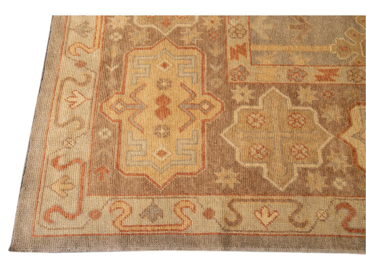 New  Turkish Oushak Long Wool Rug 12 X 21