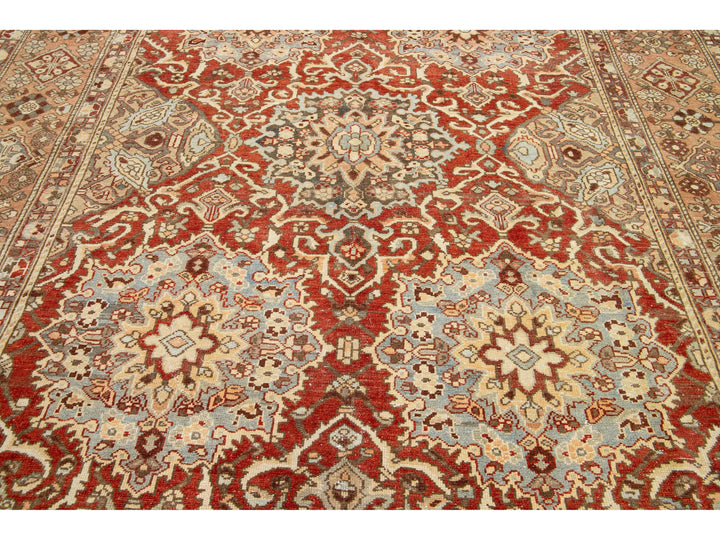 Antique Bakhtiari Wool Rug 10 X 12