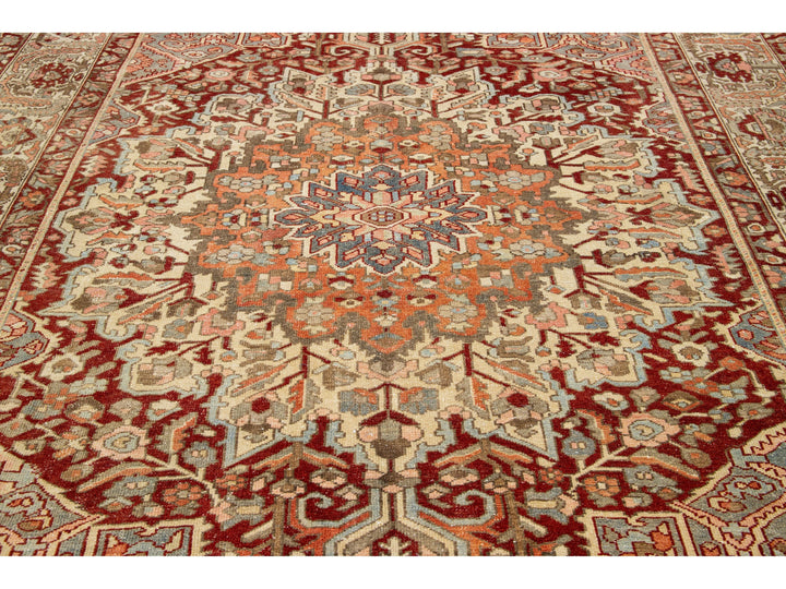 Antique Bakhtiari Wool Rug 10 X 12