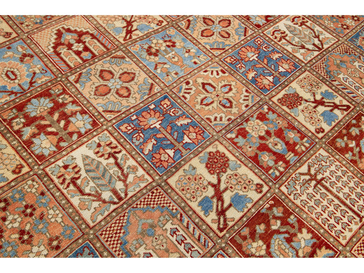 Antique Bakhtiari Wool Rug 11 X 13