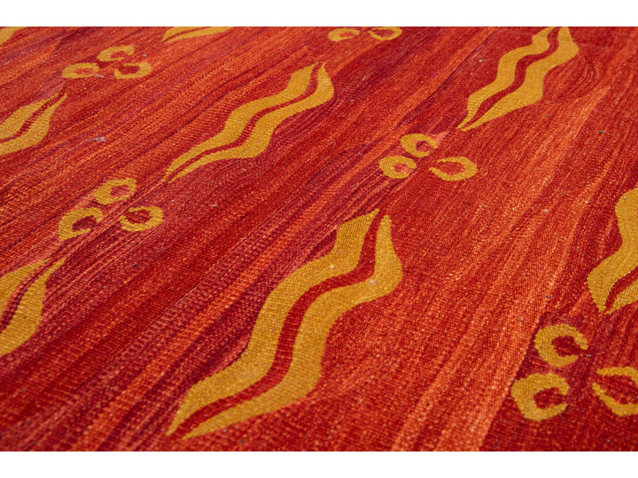 Modern Kilim Wool Rug 10 X 13