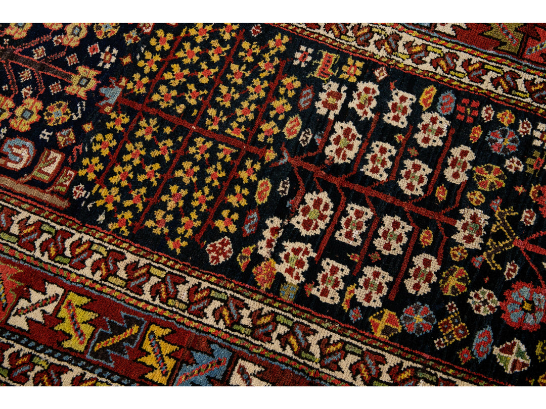 Antique Kurd Wool Runner 3 X 14