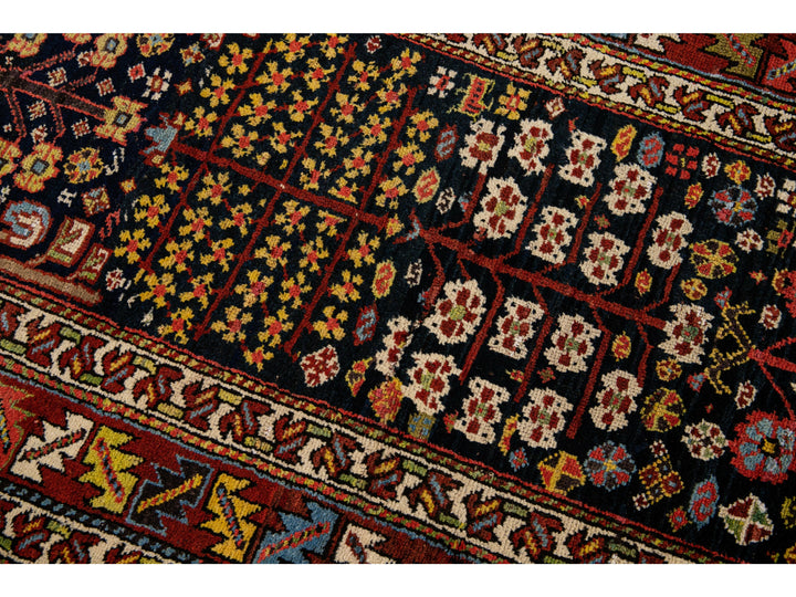 Antique Kurd Wool Runner 3 X 14