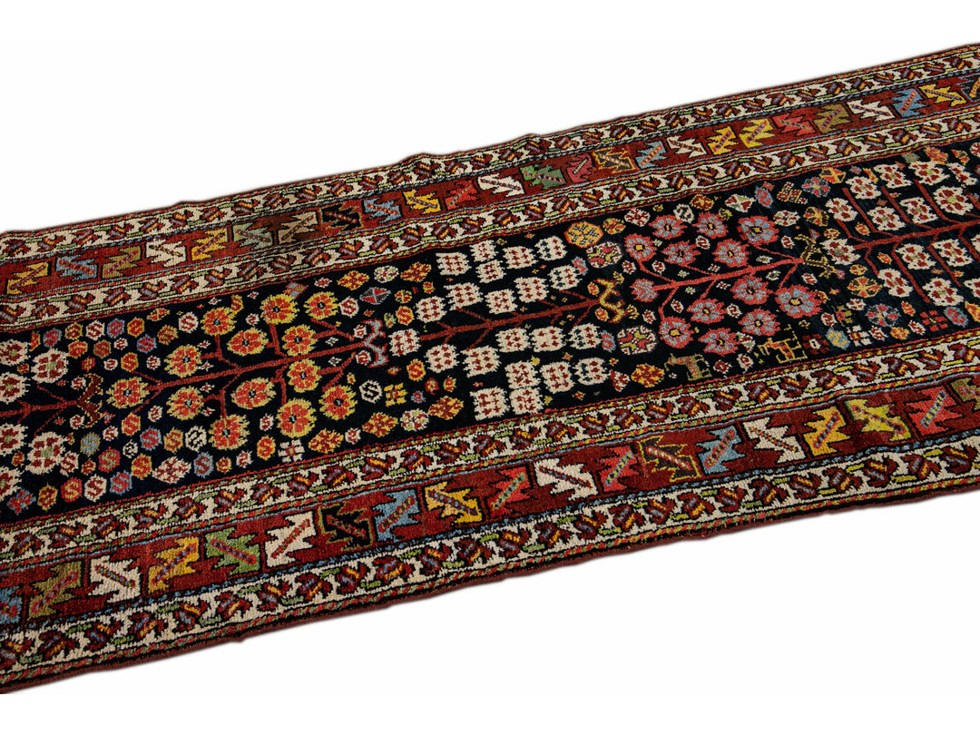 Antique Kurd Wool Runner 3 X 14