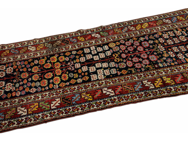 Antique Kurd Wool Runner 3 X 14