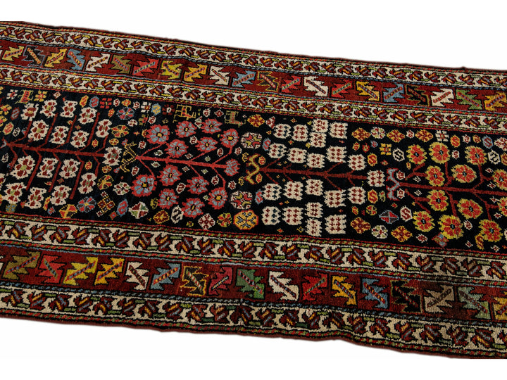 Antique Kurd Wool Runner 3 X 14