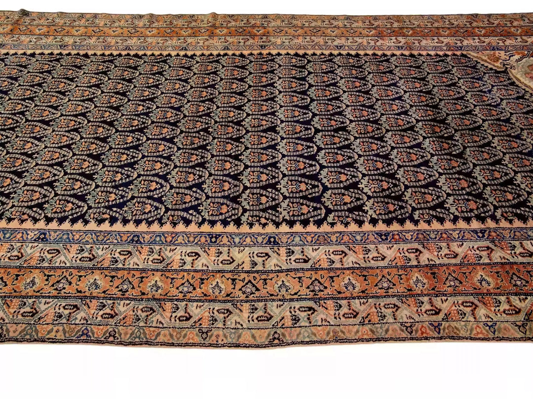 Antique Persian Wool Rug 7 X 16