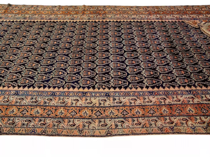 Antique Persian Wool Rug 7 X 16