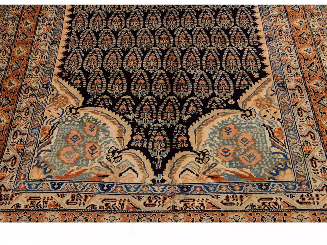 Antique Persian Wool Rug 7 X 16