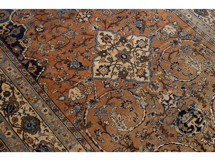 Antique Tabriz Wool Rug 5 X 6