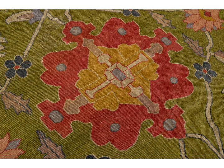 Antique Mahal Wool Rug 16 X 21